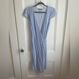 Brandy Melville Light Blue Wrap Dress